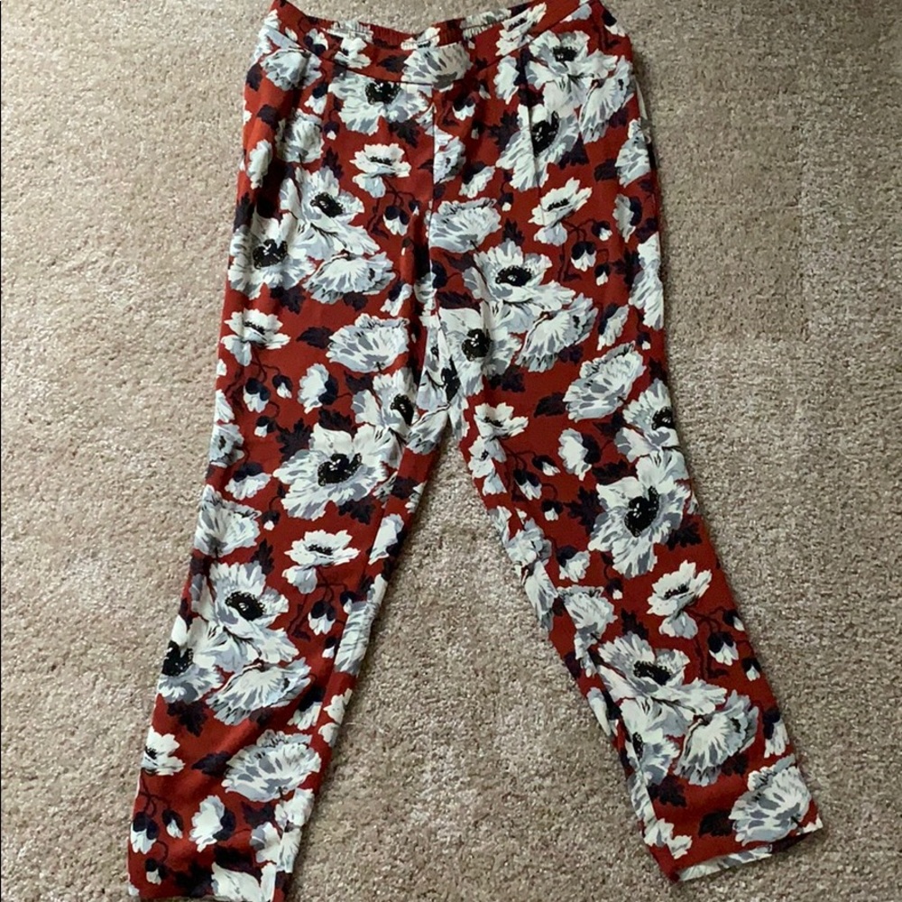 Cynthia Rowley floral print pants